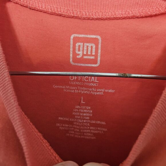 CAMARO CLASSIC T SHIRT WOMENS BLUE CHEVY AMERICAN CAR DETROIT POWER GM Large LG - Picture 3 of 4